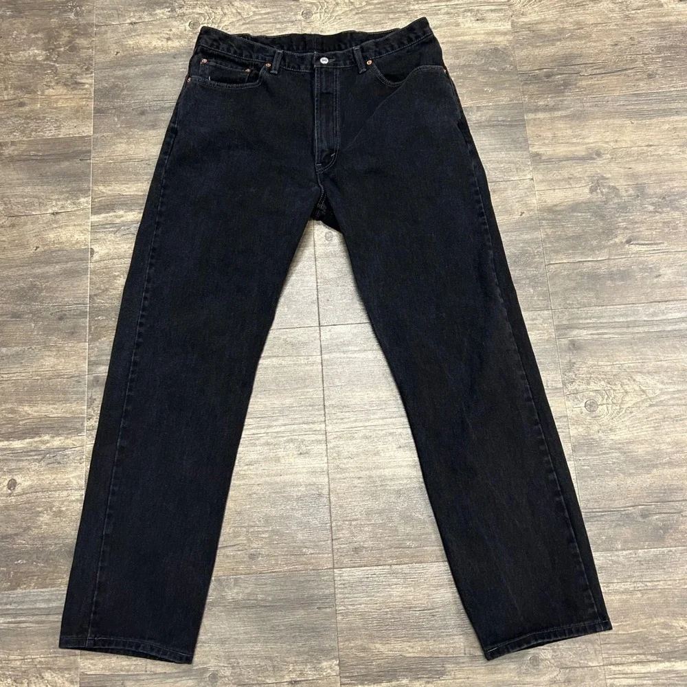 Vintage Levi's 505 Black Denim Jeans Men Size‎ 38x34 Canada y2k Regular Fit